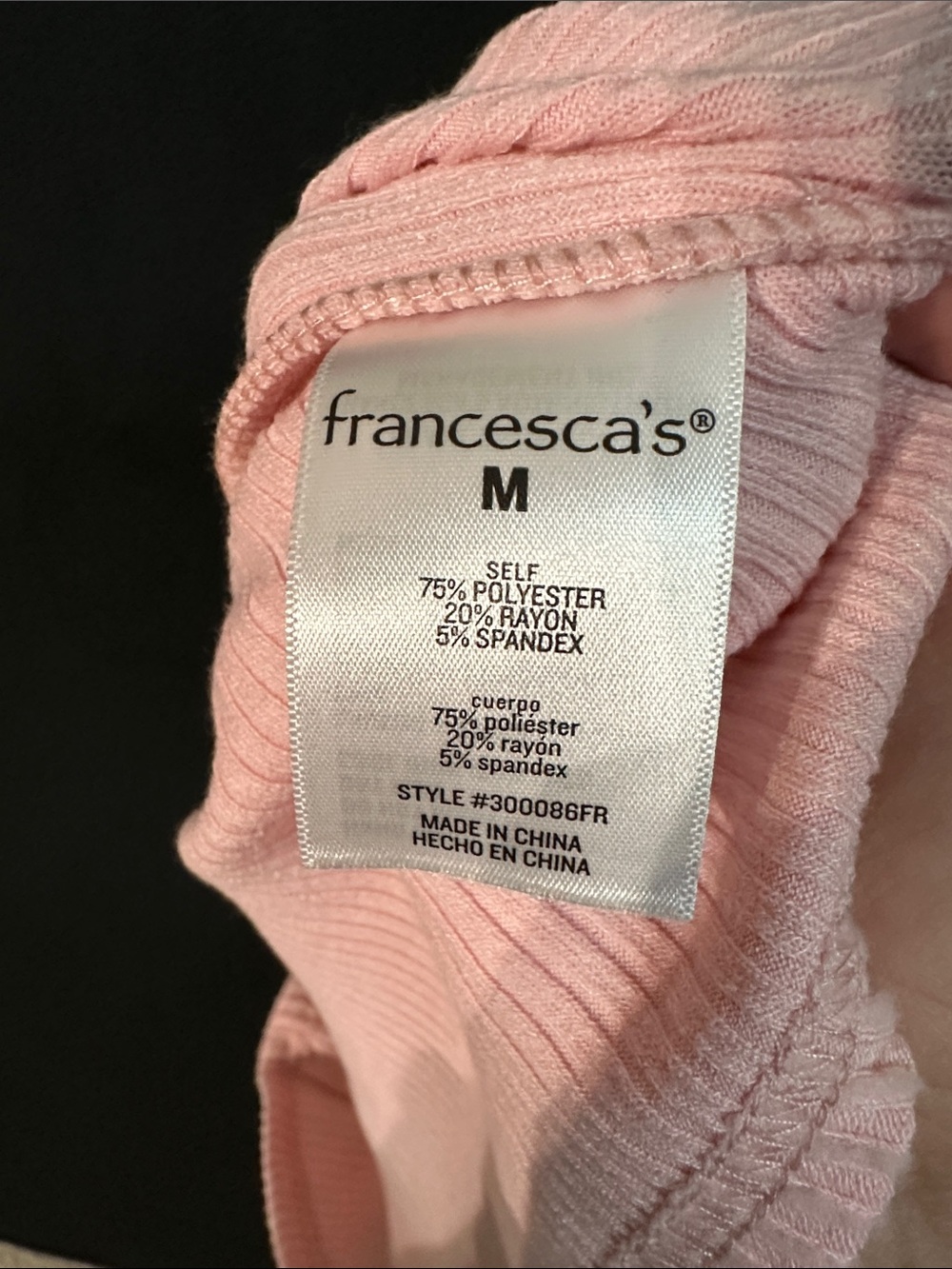 Francesca’s Ribbed Turtle Neck Tank - Picture 5 of 5